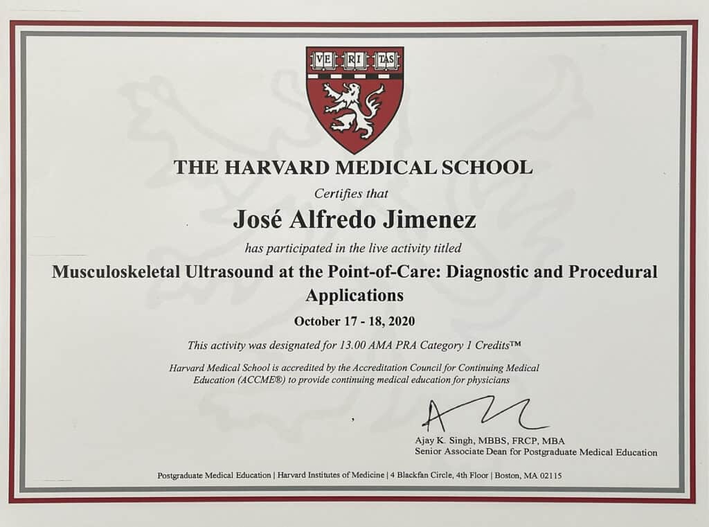 Ultrasound image of musculoskeletal tissues for diagnostic and procedural applications at Renovo Health and Beauty.